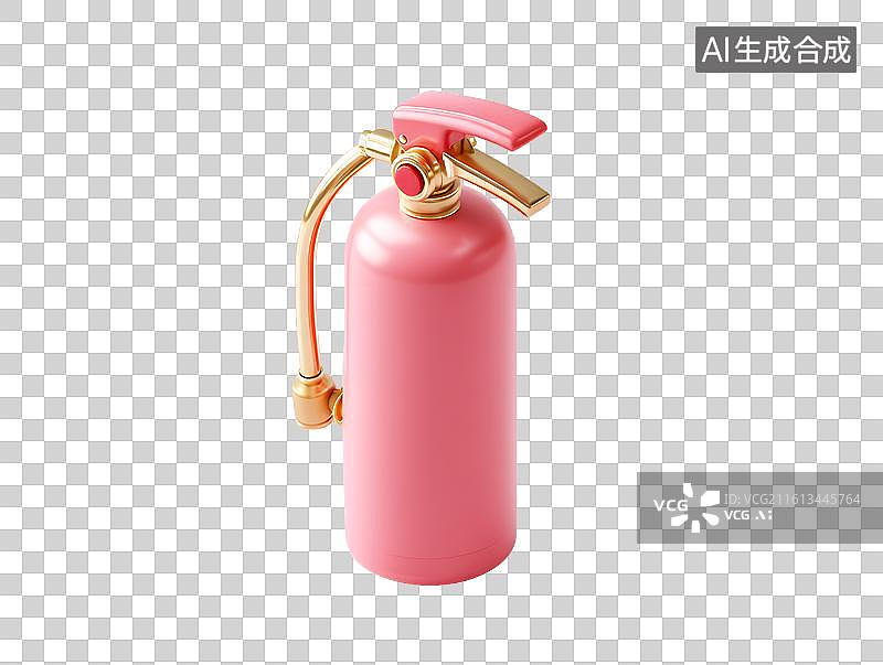 【AI数字艺术】一只红色卡通灭火器图片素材