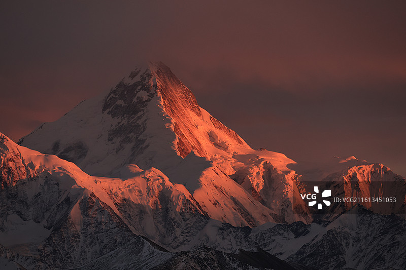心心念念的贡嘎神山图片素材