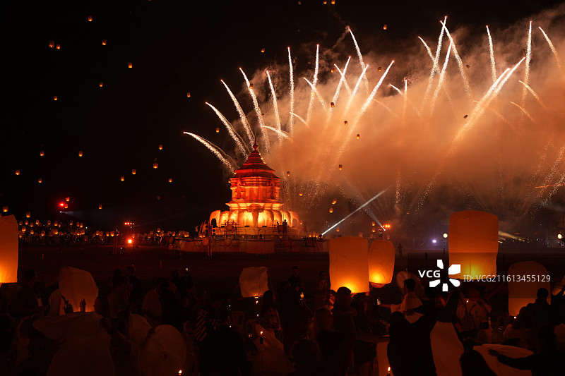 2026清迈天灯节图片素材