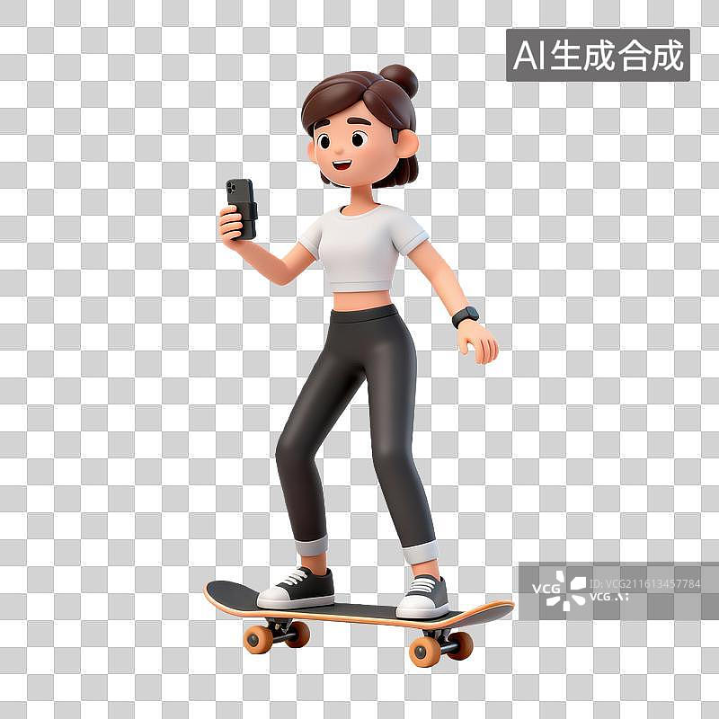 【AI数字艺术】时尚潮流运动人物图片素材