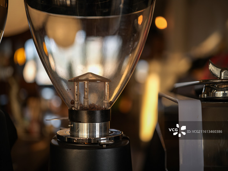咖啡研磨机特写图片素材
