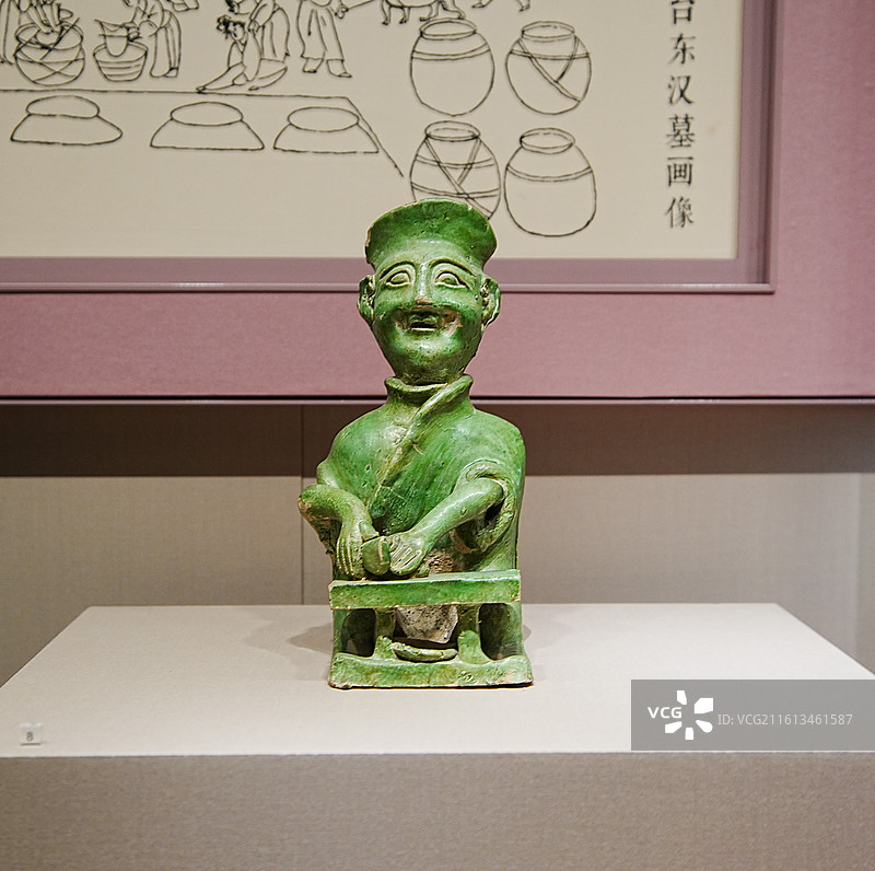 山东博物馆宋代瓷人图片素材