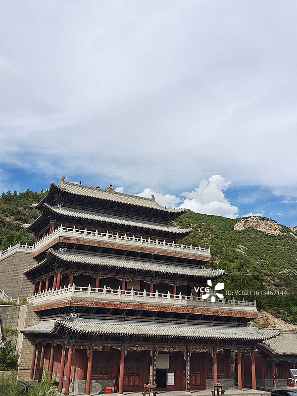 山西大同浑源县北岳恒山三元宫图片素材