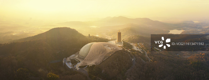 牛首山日出图片素材