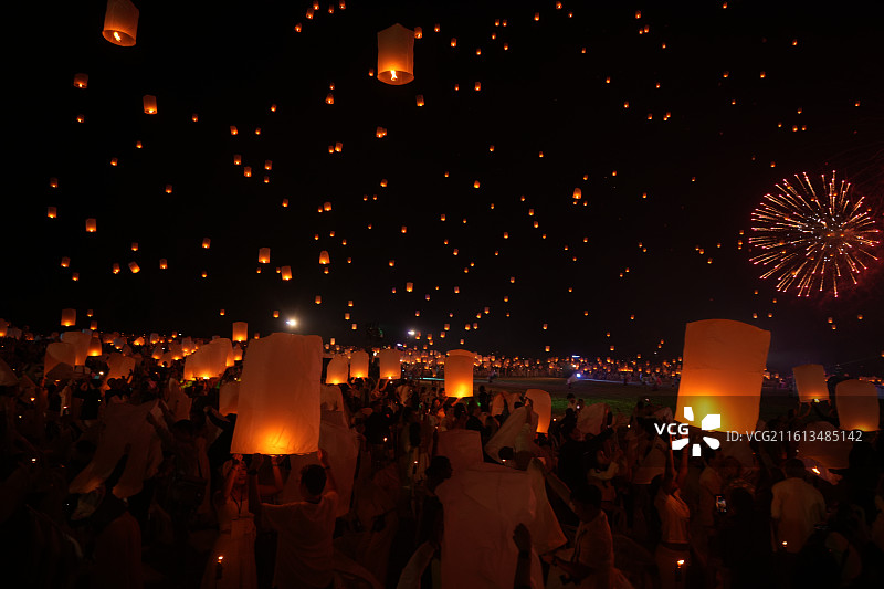 2026清迈天灯节图片素材
