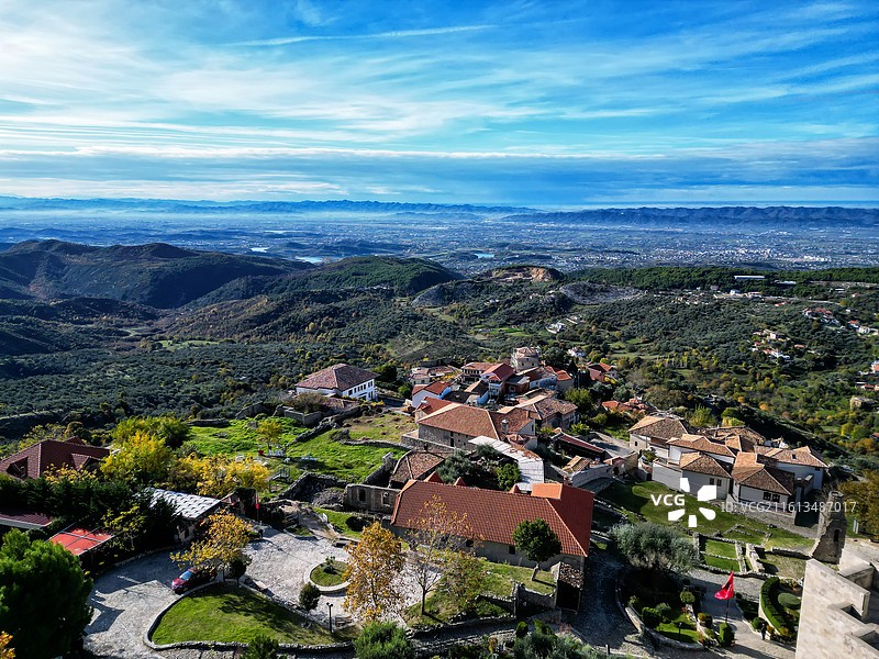 阿尔巴尼亚风光-克鲁亚城堡遗址图片素材