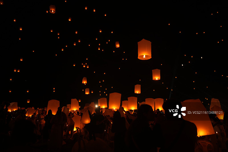 2026清迈天灯节图片素材