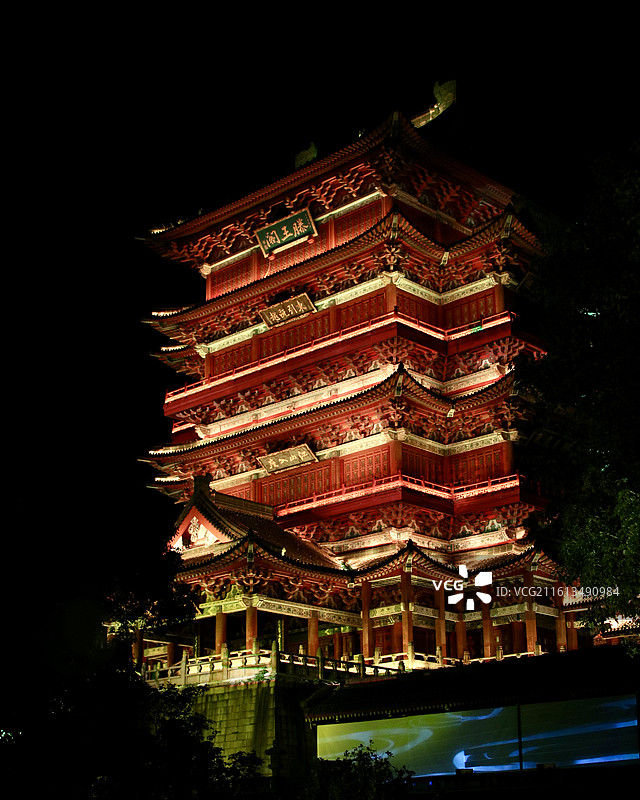 江西南昌夜景图片素材