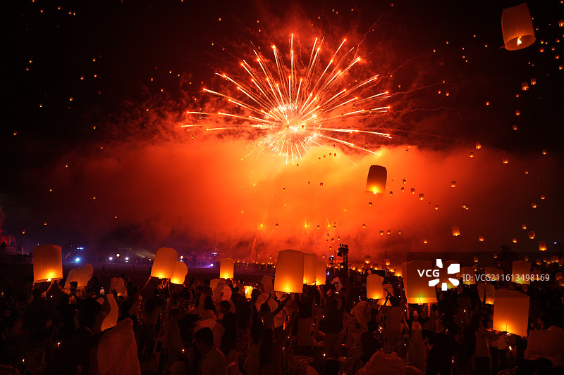 2026清迈天灯节图片素材