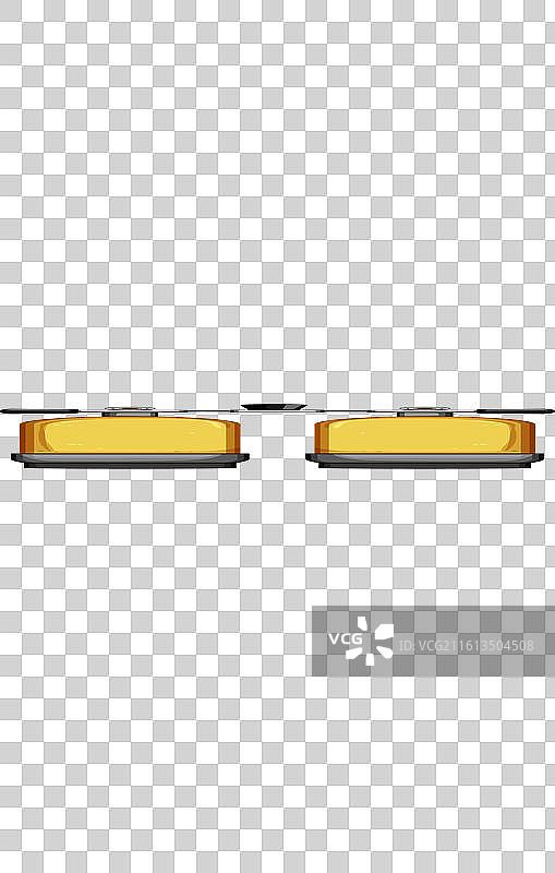 写实风格的潜水气瓶卡通画图片素材