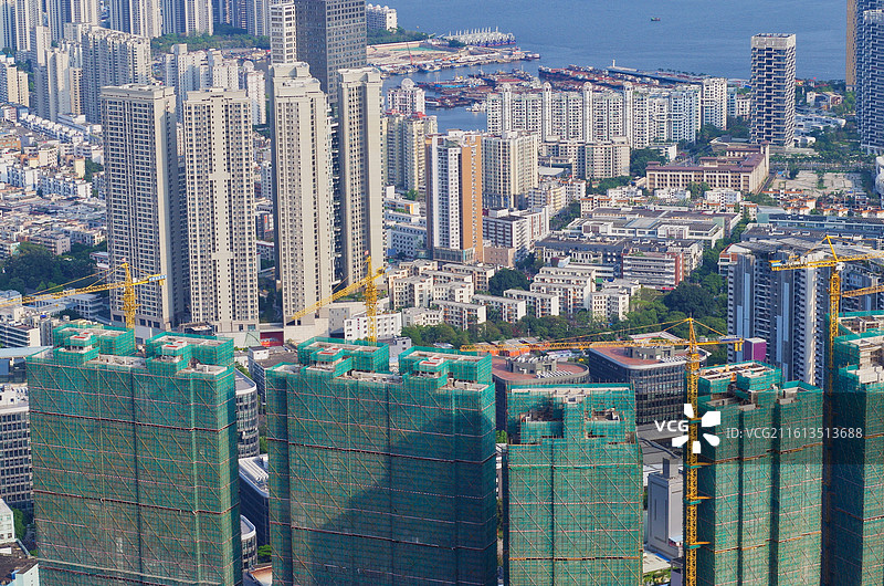 建设中的深圳蛇口城市风光图片素材