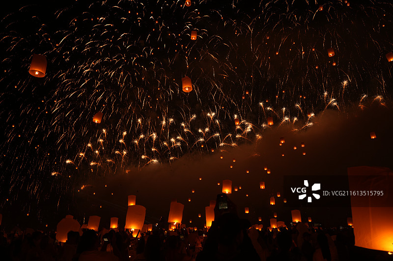 2026清迈天灯节图片素材