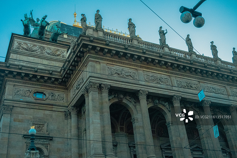 布拉格城市扫街夜景图片素材