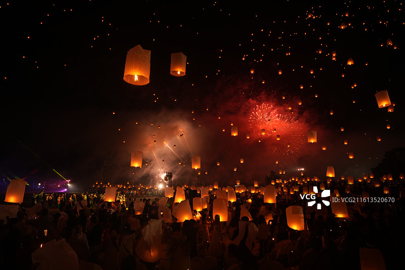 2026清迈天灯节图片素材