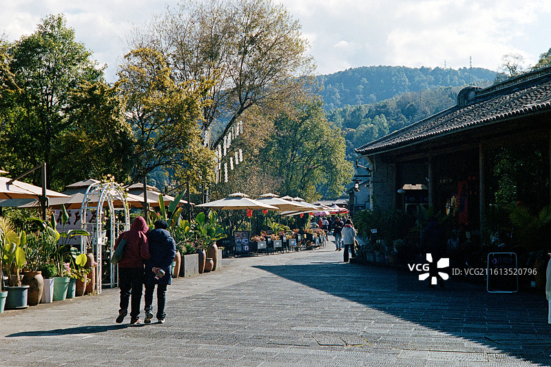 腾冲和顺古镇风光特写图片素材