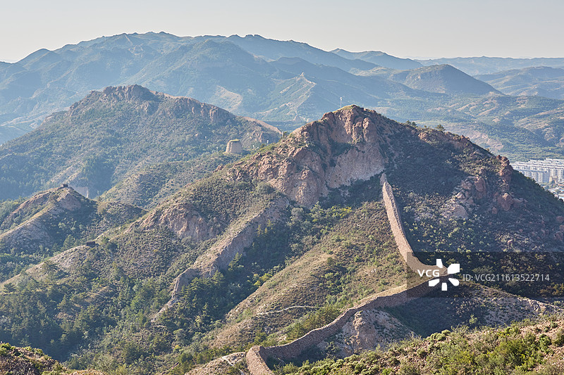河北省张家口市大境门长城风景图片素材