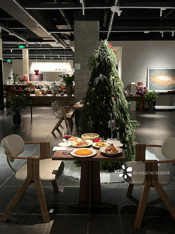 下午茶晚餐西餐休闲融合空间图片素材