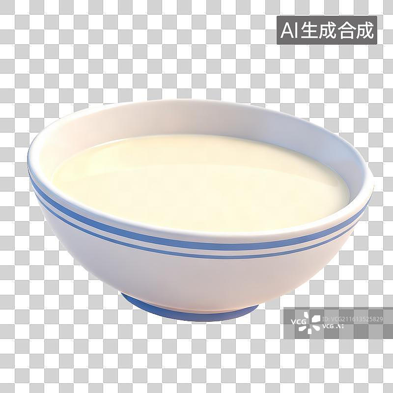 【AI数字艺术】一碗双皮奶图片素材