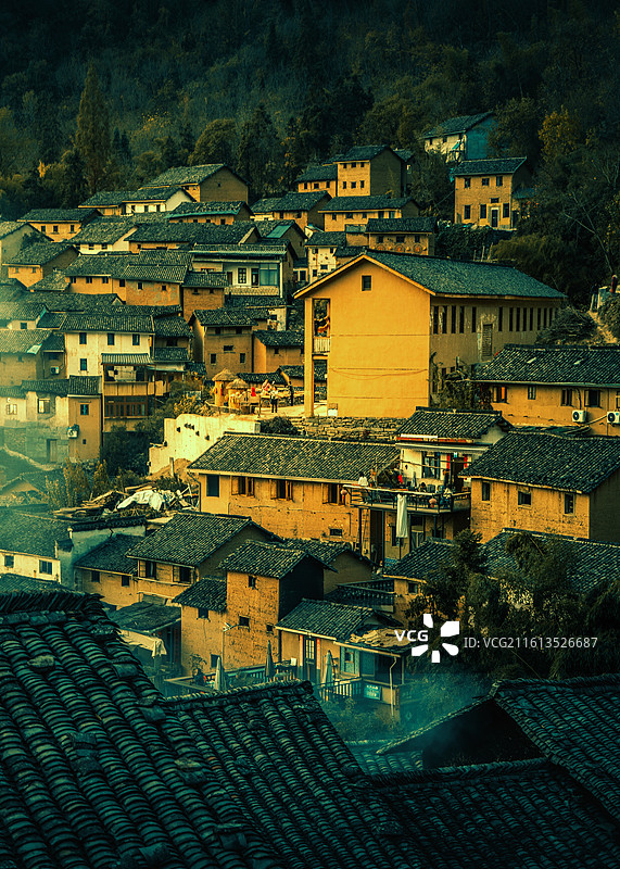 土楼黄昏图片素材