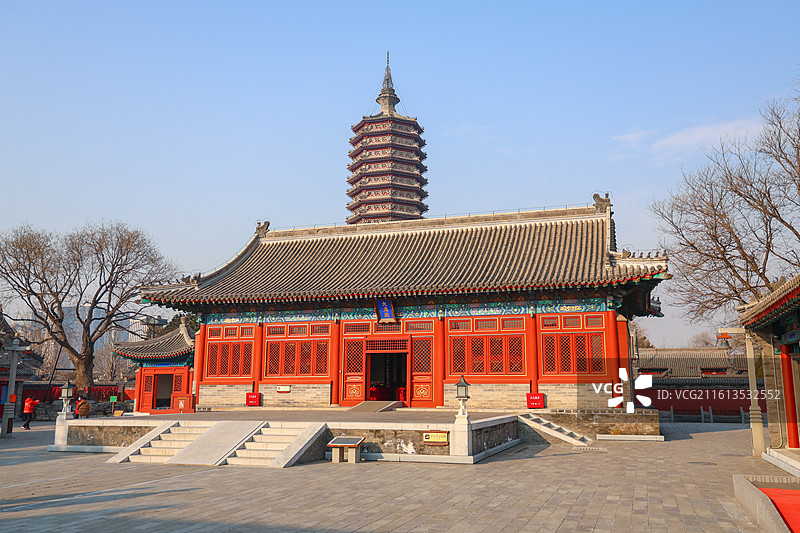 通州三教庙·燃灯佛舍利塔图片素材