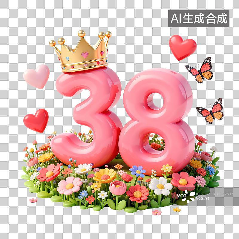 【AI数字艺术】妇女节节日插画图片素材