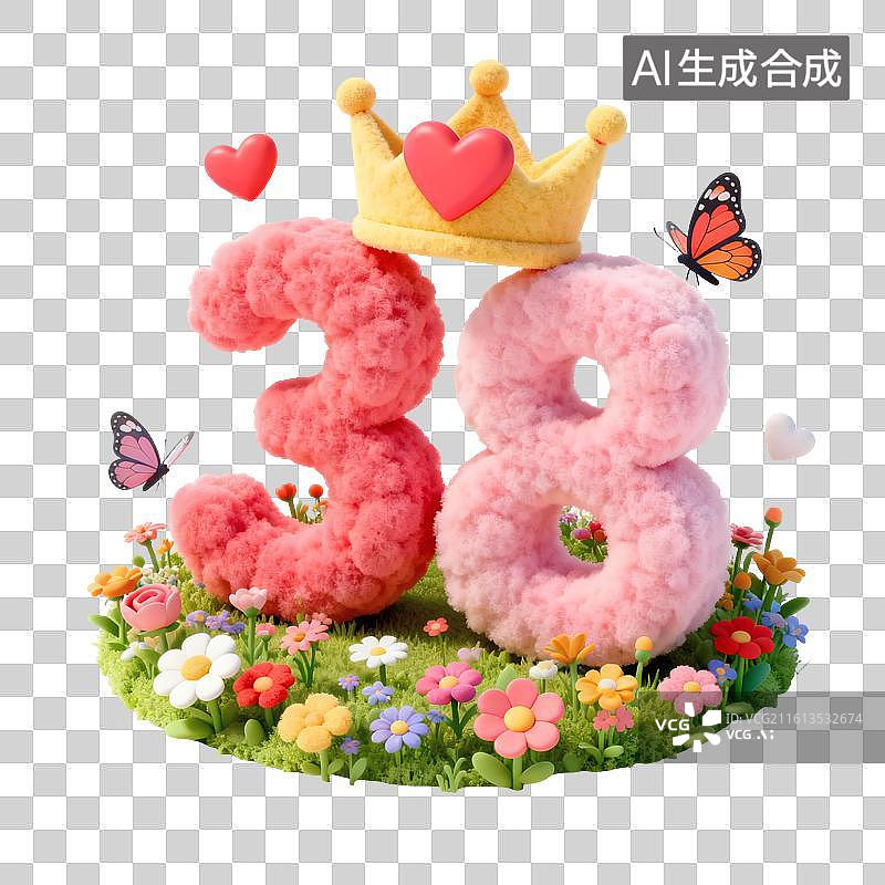 【AI数字艺术】妇女节节日插画图片素材