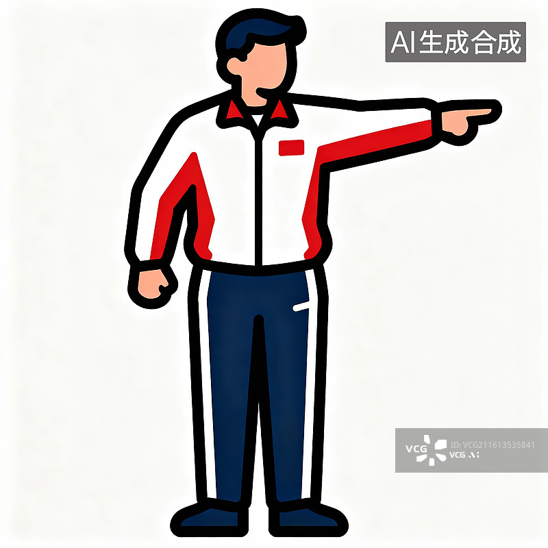 【AI数字艺术】运动裁判指引式赛事执裁场景图片素材
