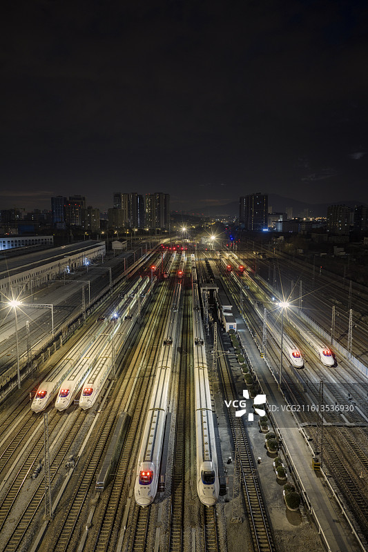 南京动车段南京动车运用所图片素材