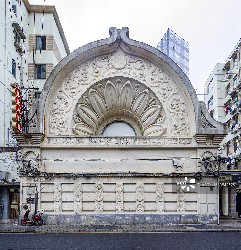 上海虹口区历史建筑西本愿寺旧址图片素材