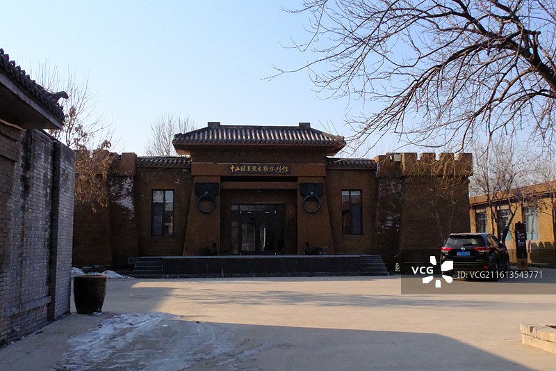 河北石家庄平山县灵寿战国古中山国考古遗址公园图片素材