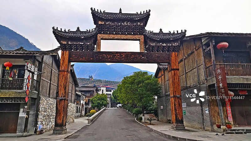 石棉安顺场镇图片素材