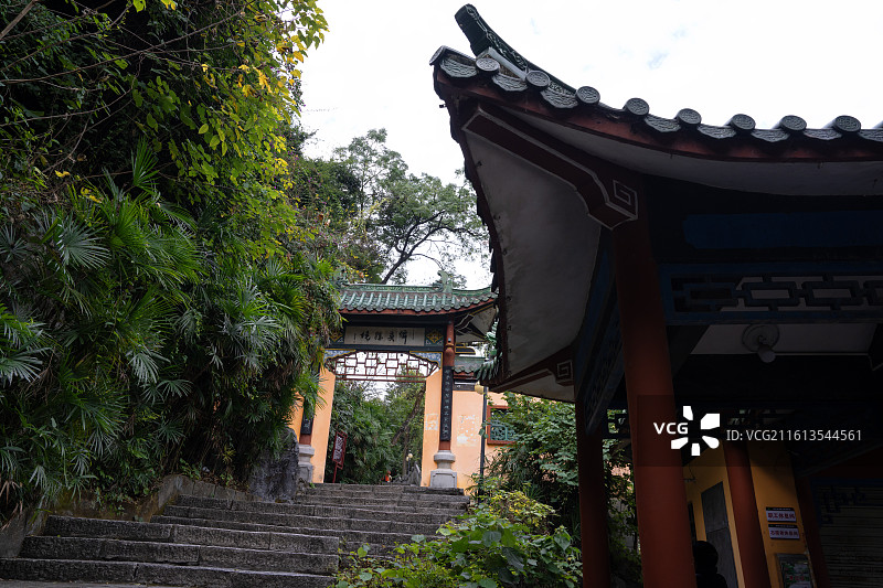 中国广西柳州市马鞍山公园门牌等风景图片素材