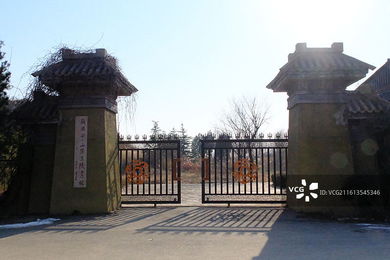 河北石家庄平山县灵寿战国古中山国考古遗址公园图片素材