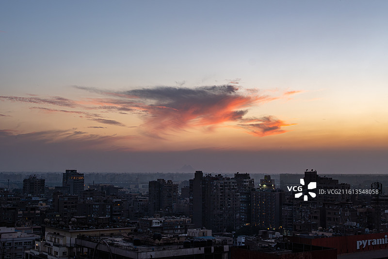 夕阳下的开罗图片素材