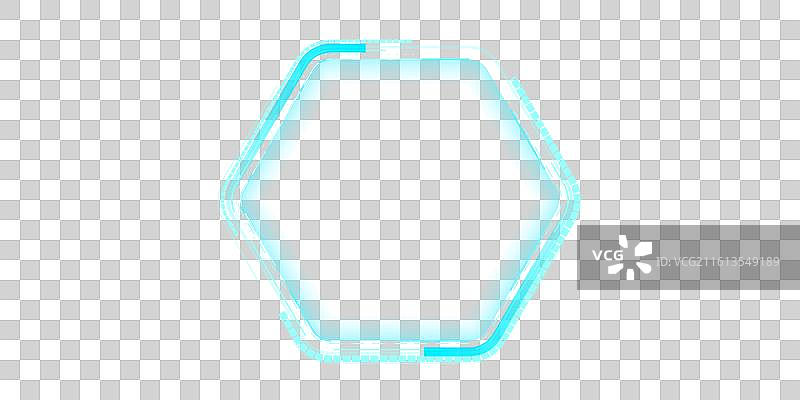 六边形科技框图片素材