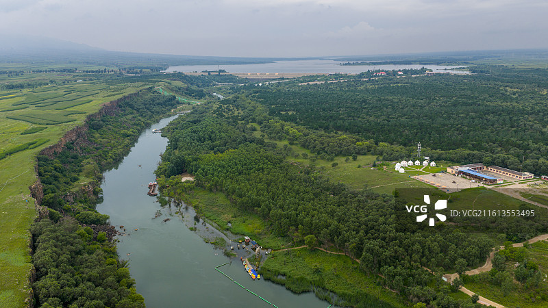 夏季的大同桑干河乌龙峡图片素材