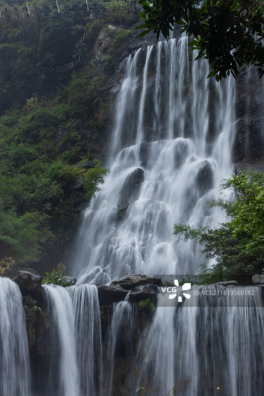 广东省清远市古龙峡瀑布图片素材