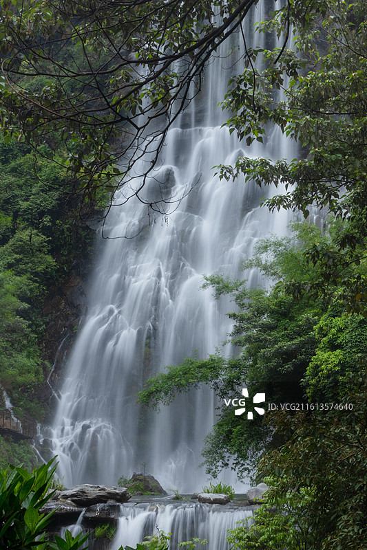 广东省清远市古龙峡瀑布图片素材