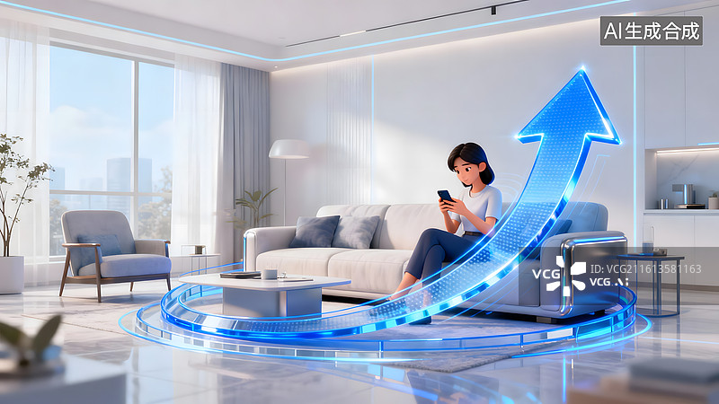 【AI数字艺术】智能家居图片素材