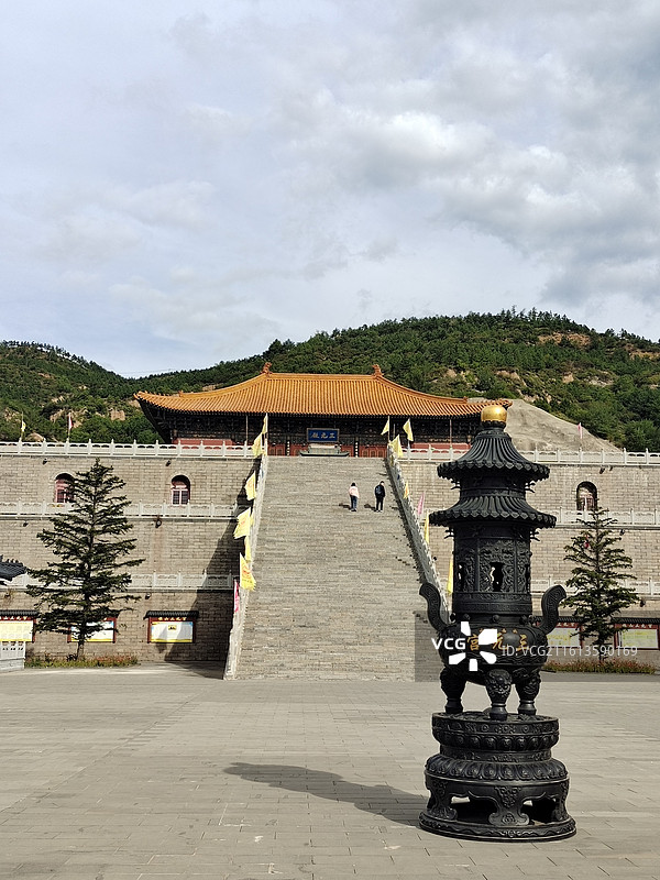 山西大同浑源县北岳恒山三元宫图片素材