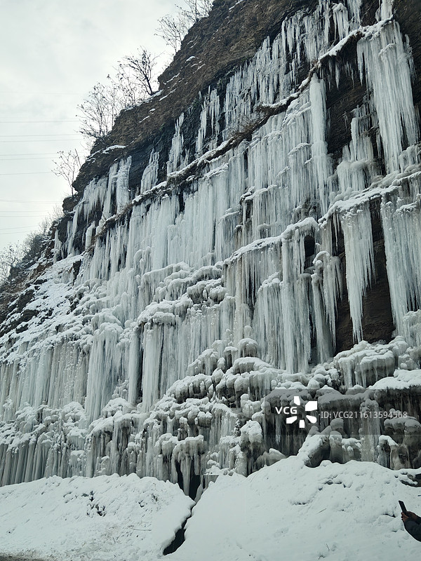 悬壁冰瀑（2）图片素材