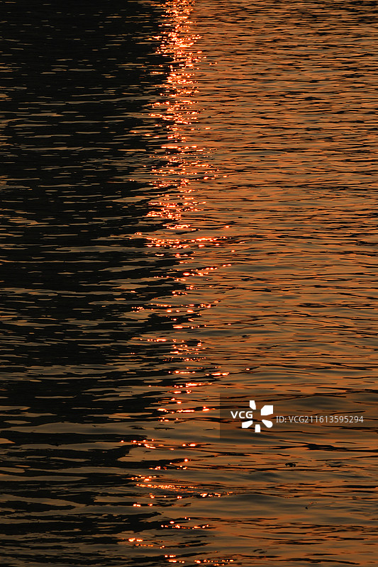 上海杨浦滨江日落黄昏晚霞落日夜景城市陆家嘴地标建筑风景图片素材