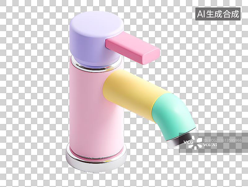 【AI数字艺术】一只卡通水龙头图片素材