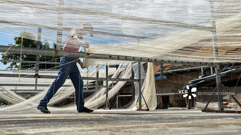 福建闽侯：丝丝线面“拉”响乡村振兴曲图片素材