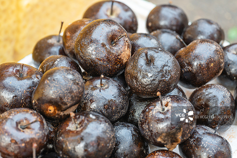 东北冻梨 特写 美食 电商 文旅 民俗图片素材