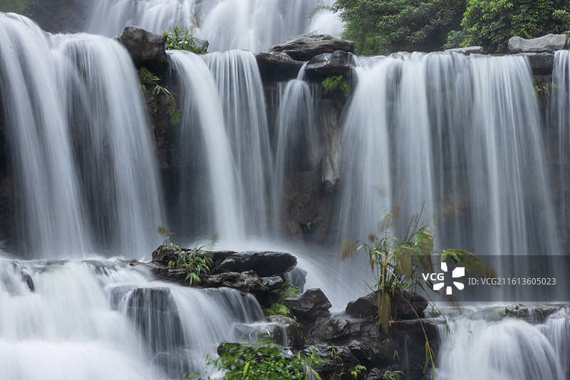 广东省清远市古龙峡瀑布图片素材