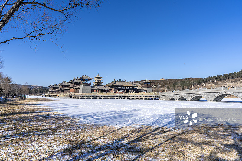 云冈石窟-灵岩寺图片素材