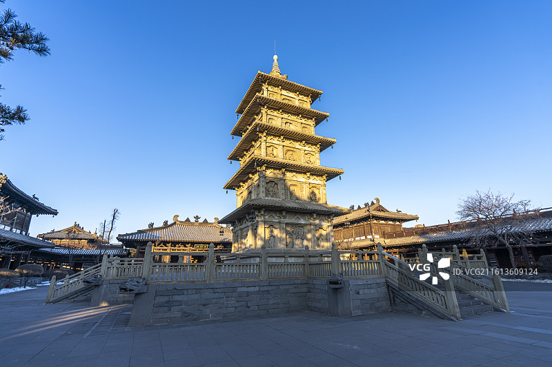 云冈石窟-灵岩寺图片素材