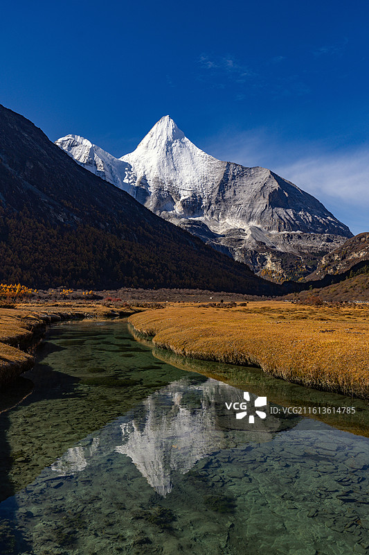 亚丁稻城秋色日出日落图片素材