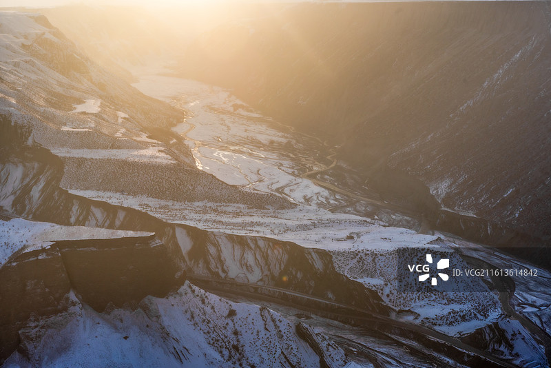 安集海大峡谷冬日57图片素材